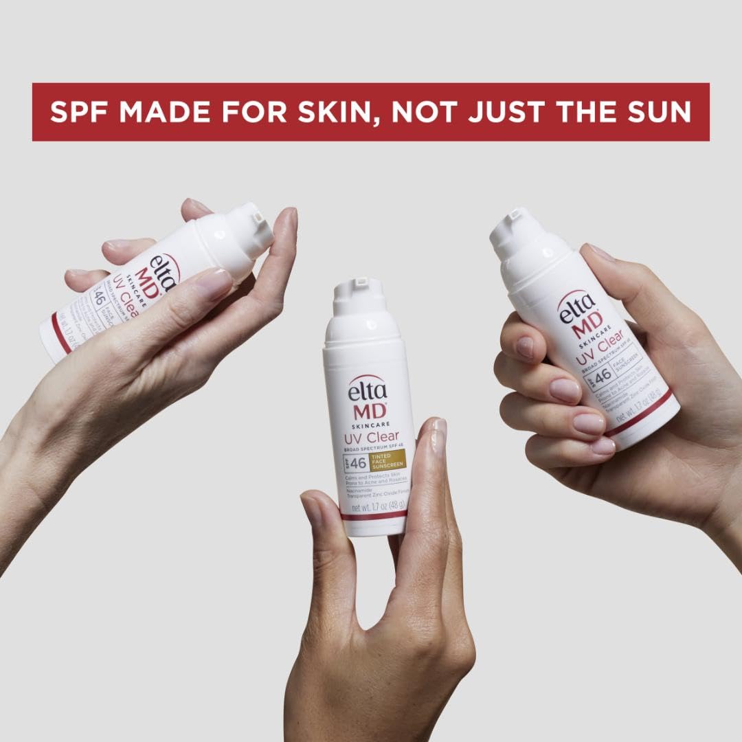 EltaMD UV Clear Face Sunscreen SPF 46 – Oil-Free Zinc Oxide Sunscreen, Dermatologist-Recommended for Sensitive & Acne-Prone Skin (1.7 oz) - Image 10