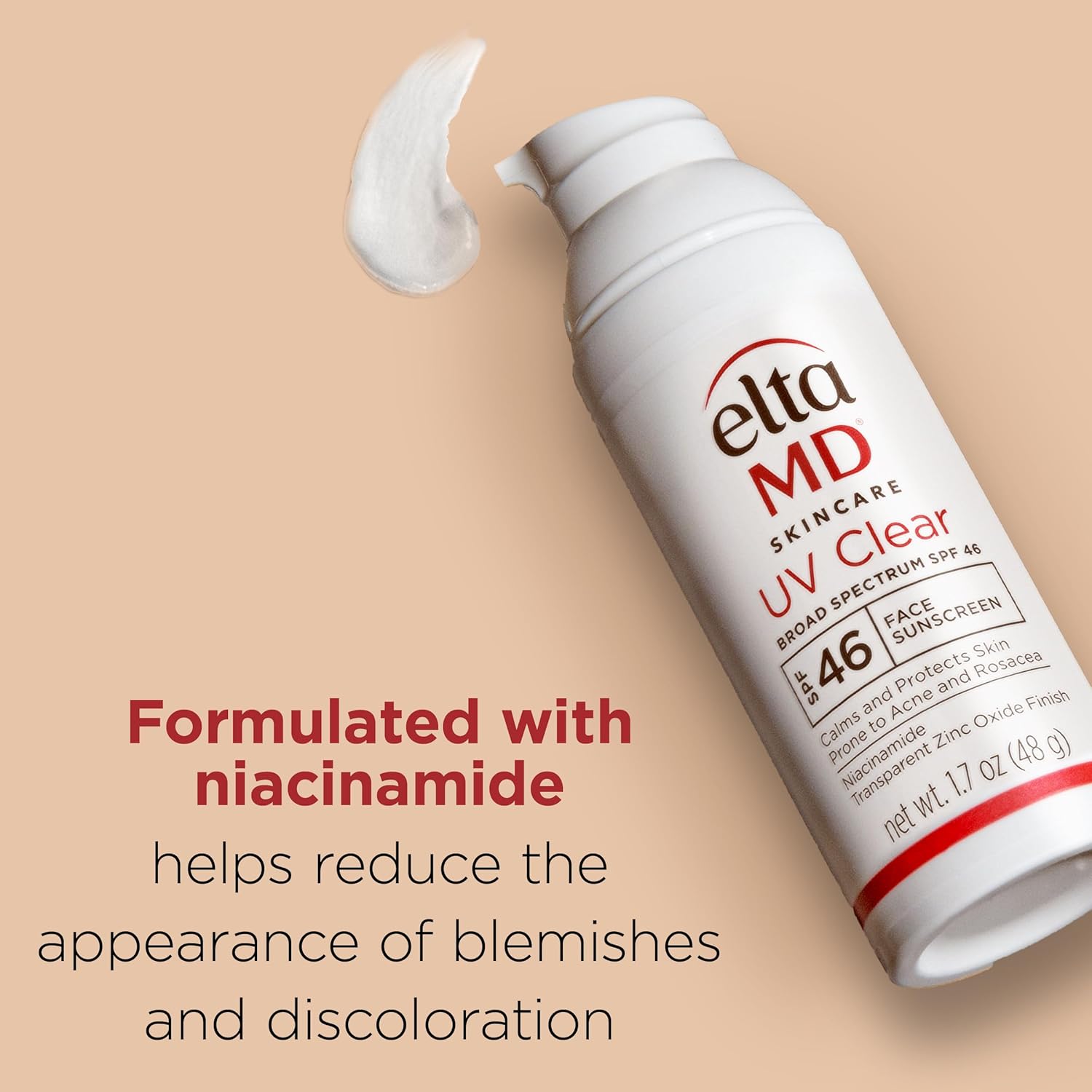 EltaMD UV Clear Face Sunscreen SPF 46 – Oil-Free Zinc Oxide Sunscreen, Dermatologist-Recommended for Sensitive & Acne-Prone Skin (1.7 oz) - Image 7