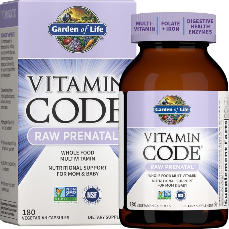Garden of Life Vitamin Code®, RAW Prenatal™, 180 Vegetarian Capsules